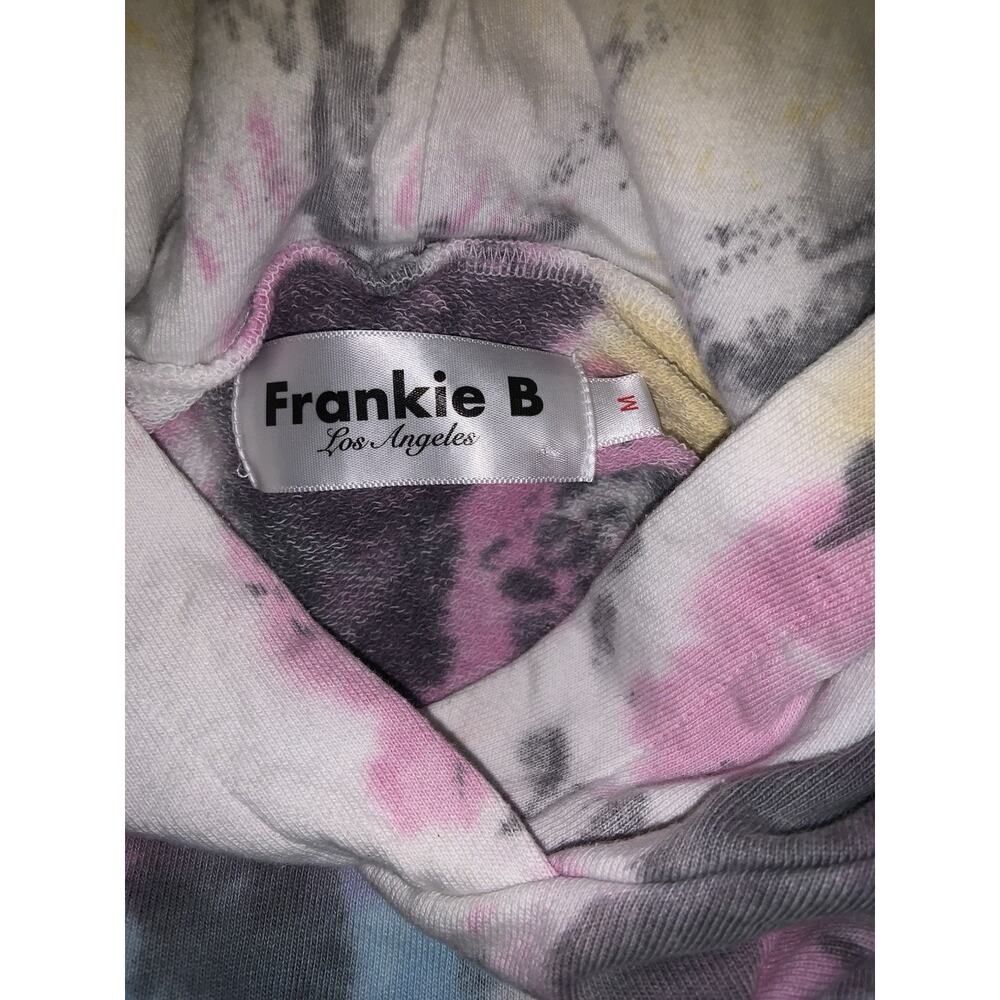 Frankie B. Los Angeles Hooded Jacket Multi Color Rhinestones size Medium - Picture 6 of 8